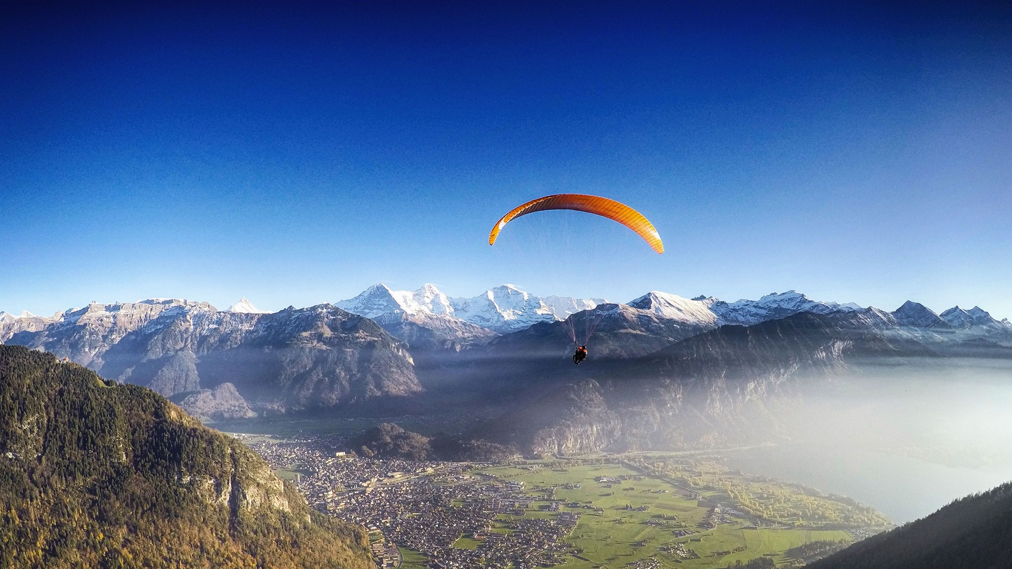 paragliding is awesome in Interlaken